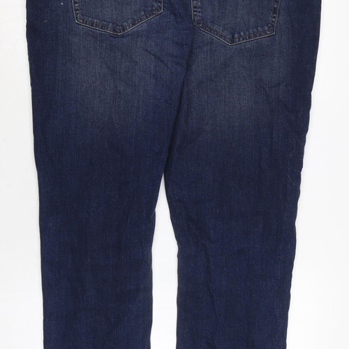 NEXT Mens Blue Cotton Blend Straight Jeans Size 40 in L28 in Regular Zip