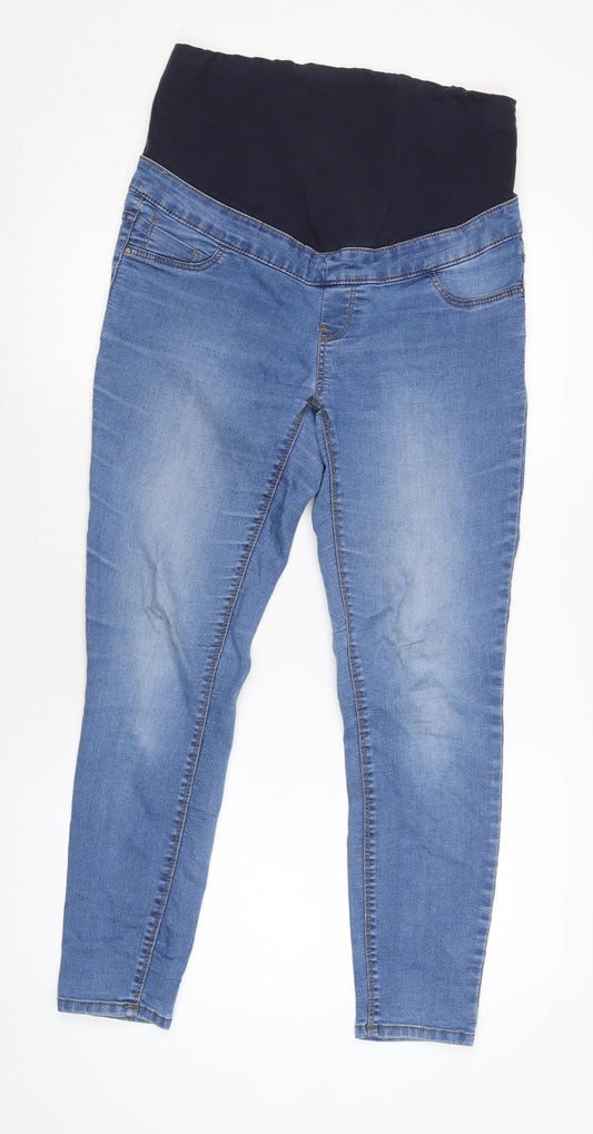 New Look Womens Blue Cotton Blend Jegging Jeans Size 12 L26 in Regular