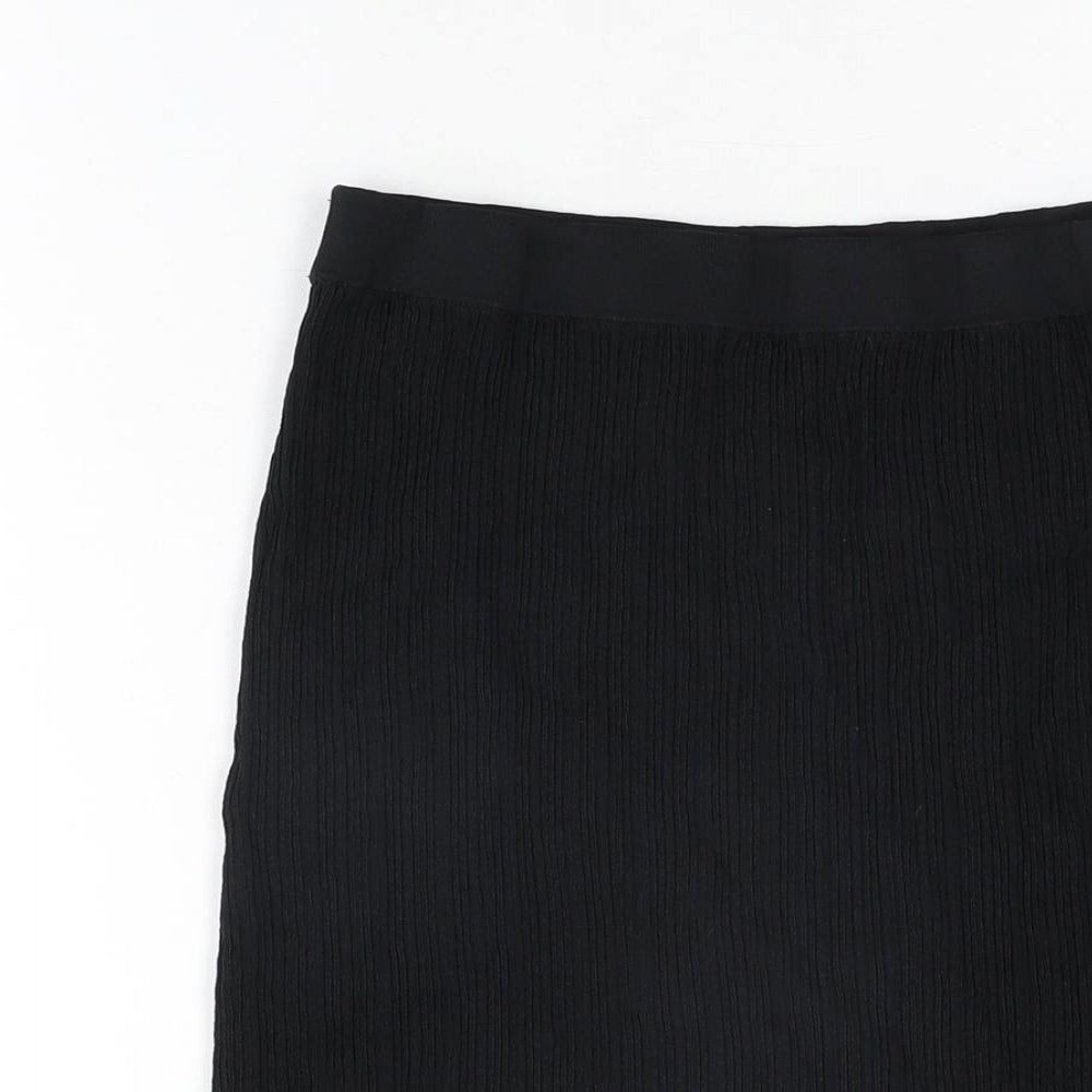 NEXT Womens Black Viscose Straight & Pencil Skirt Size 8