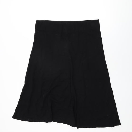 Jaeger Womens Black Viscose Swing Skirt Size 14