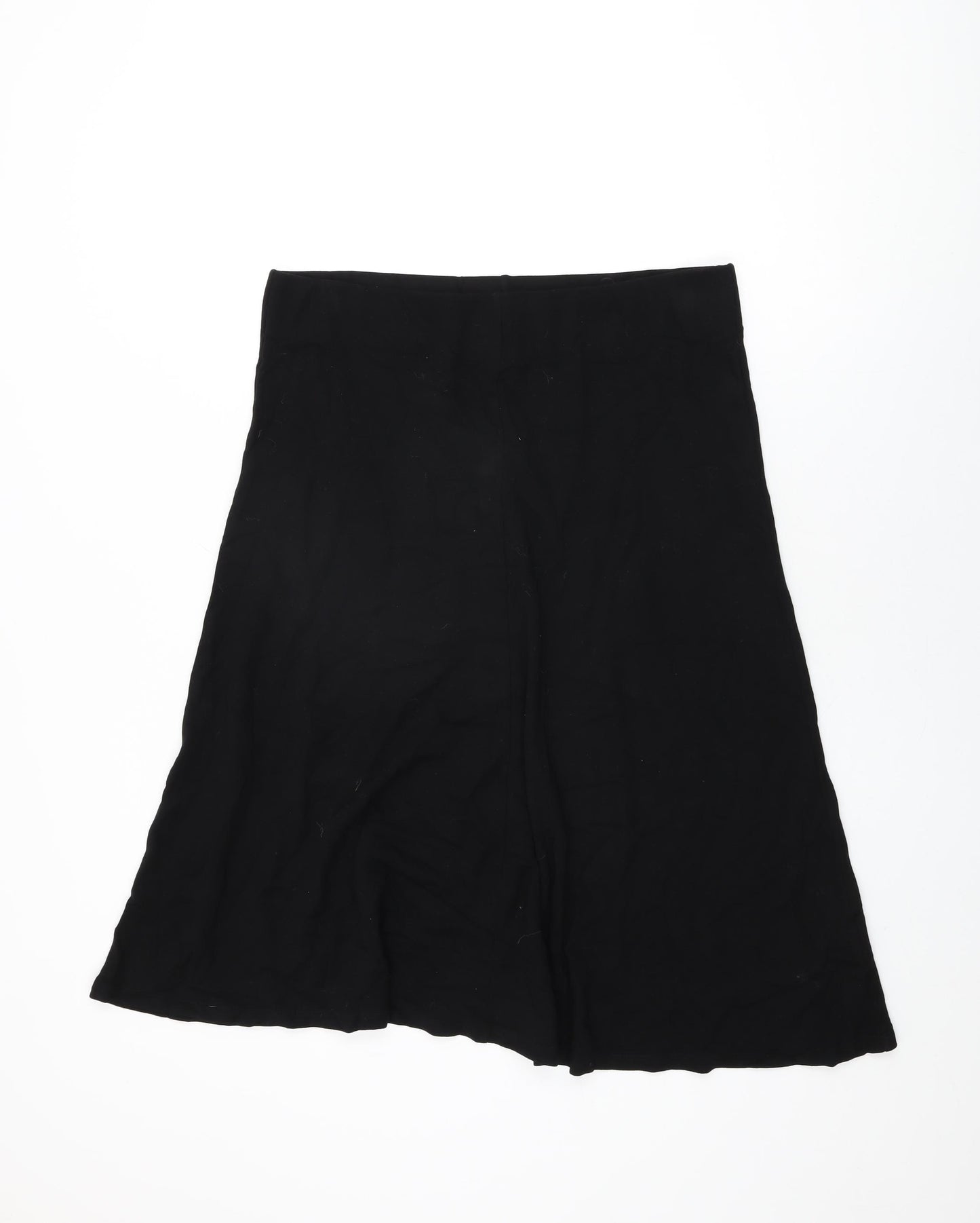 Jaeger Womens Black Viscose Swing Skirt Size 14