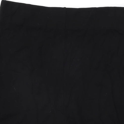 Jaeger Womens Black Viscose Swing Skirt Size 14