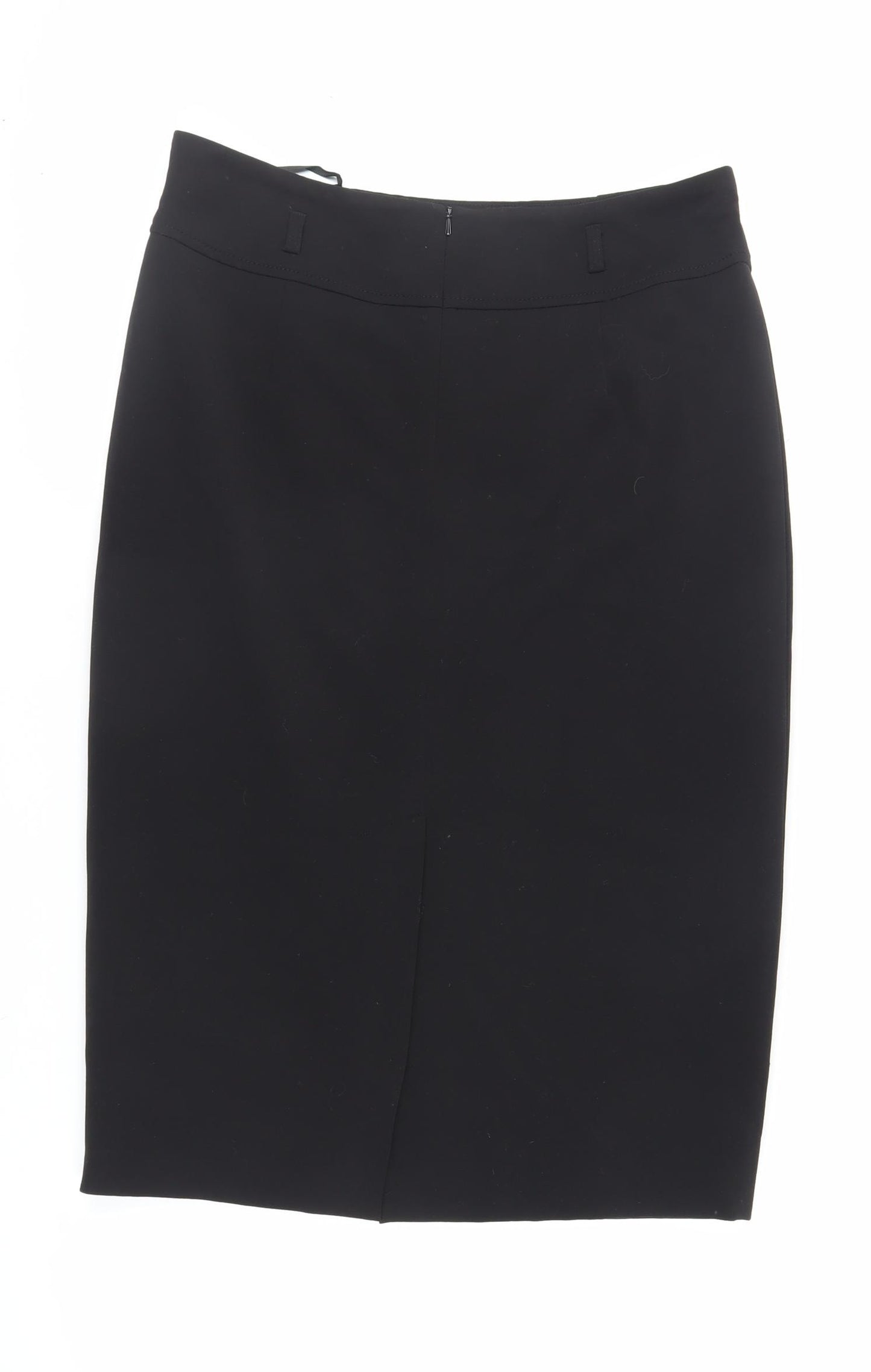 Wallis Womens Black Polyester Straight & Pencil Skirt Size 14 Zip - Lined