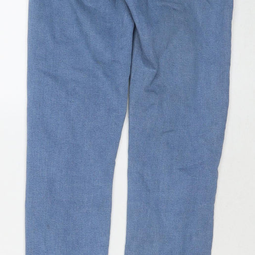 Denim & Co. Womens Blue Polyester Blend Skinny Jeans Size 10 L31 in Regular Zip