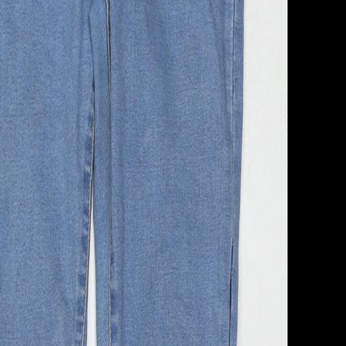 Denim & Co. Womens Blue Polyester Blend Skinny Jeans Size 10 L31 in Regular Zip