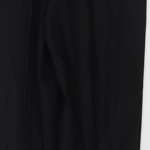 Isabelle Womens Black Polyester Trousers Size 12 L29 in Regular