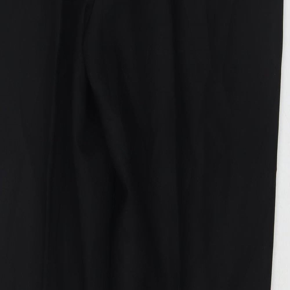 Isabelle Womens Black Polyester Trousers Size 12 L29 in Regular