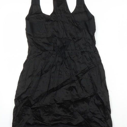 NEXT Womens Black Acetate A-Line Size 10 Round Neck