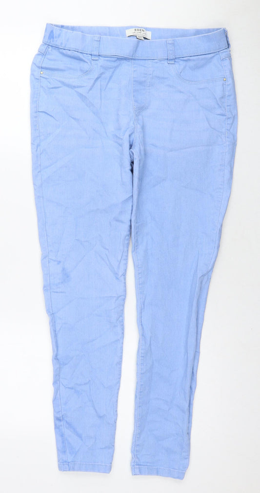 Dorothy Perkins Womens Blue Cotton Jegging Jeans Size 12 L28 in Regular