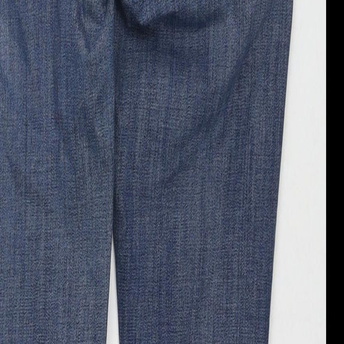 Boden Womens Blue Cotton Straight Jeans Size 12 L28 in Regular Zip