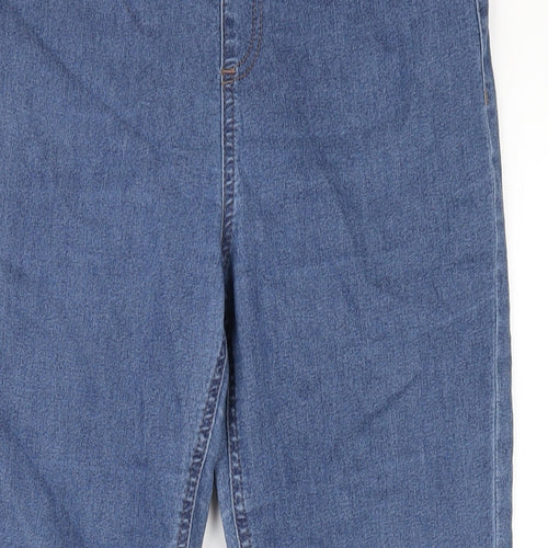 Marks and Spencer Womens Blue Cotton Jegging Jeans Size 12 L29 in Regular