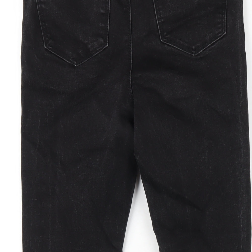 Denim & Co. Womens Black Cotton Skinny Jeans Size 10 L25 in Regular Zip