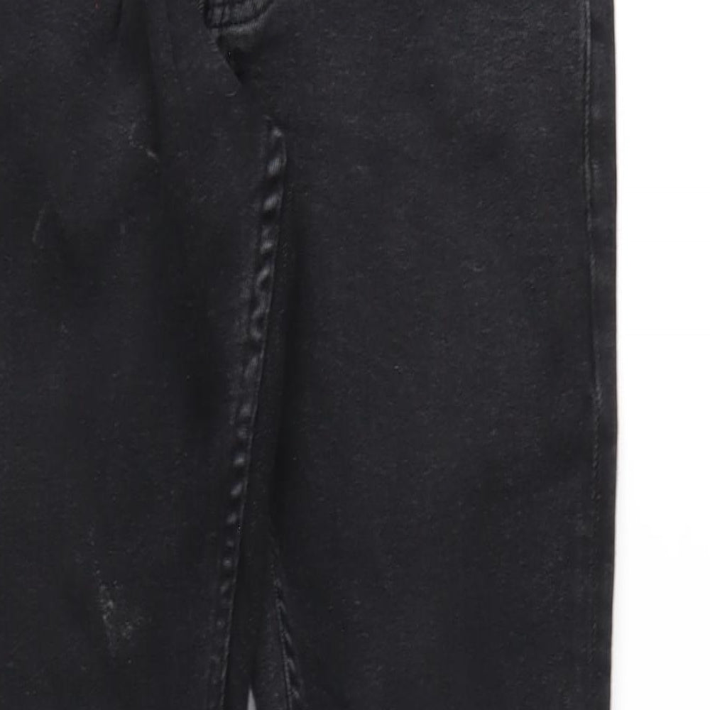 Zara Womens Black Cotton Skinny Jeans Size 10 L31 in Regular Zip