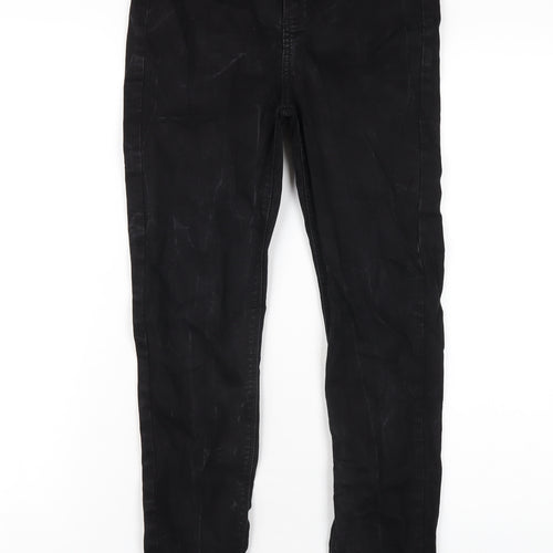 River Island Womens Black Cotton Skinny Jeans Size 10 L29 in Regular Zip