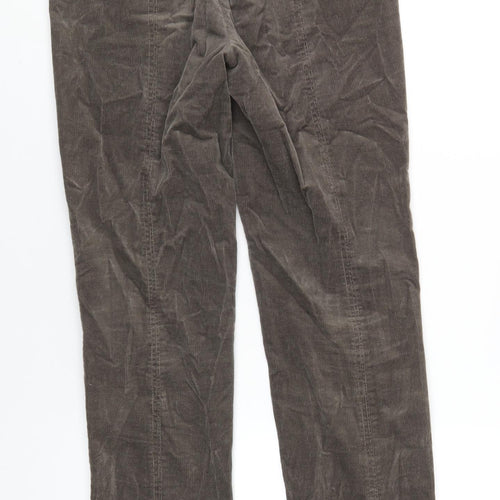 Robell Jeans Womens Brown Cotton Trousers Size 12 L30 in Regular