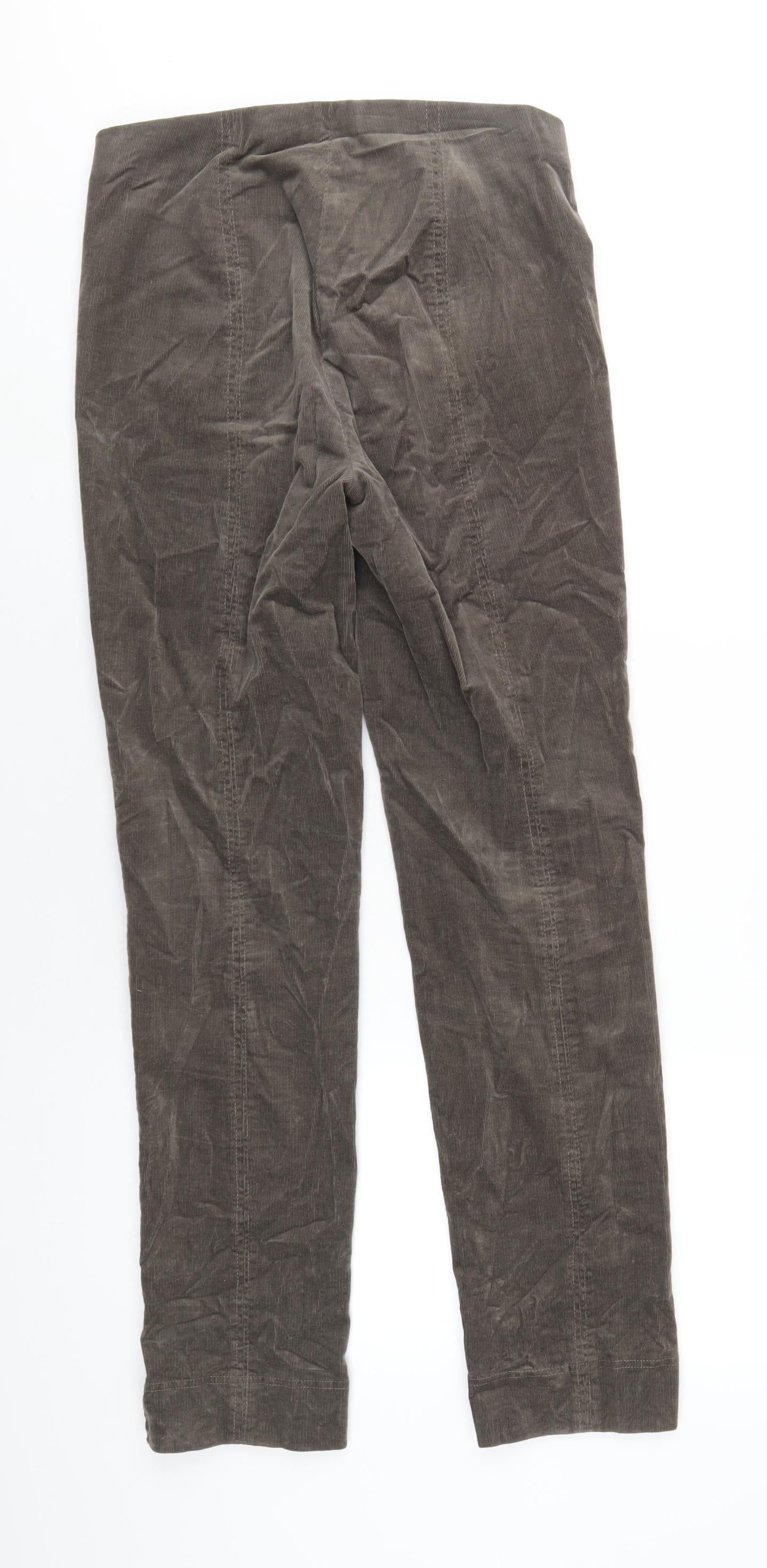 Robell Jeans Womens Brown Cotton Trousers Size 12 L30 in Regular