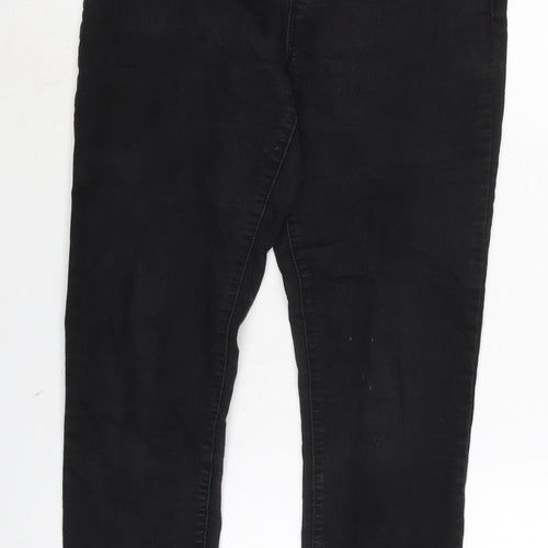 Pep & Co Womens Black Cotton Blend Jegging Jeans Size 10 L29 in Regular