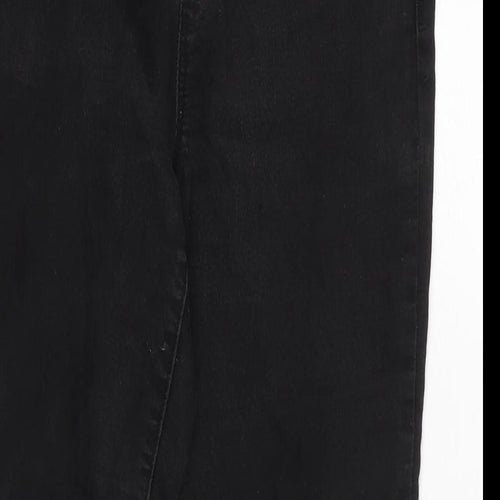 Pep & Co Womens Black Cotton Blend Jegging Jeans Size 10 L29 in Regular