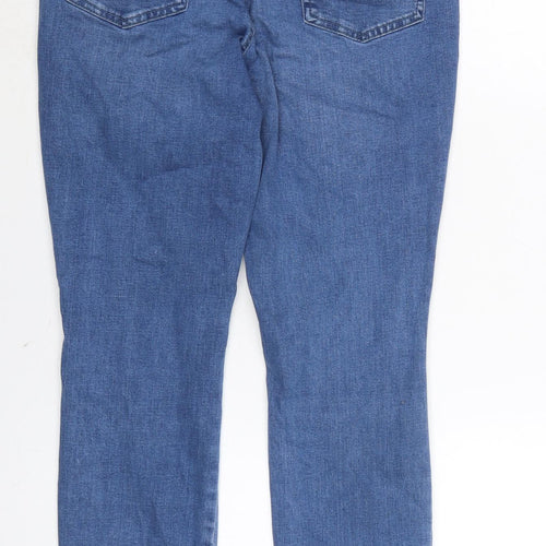 TU Womens Blue Cotton Blend Skinny Jeans Size 12 L27 in Regular Zip