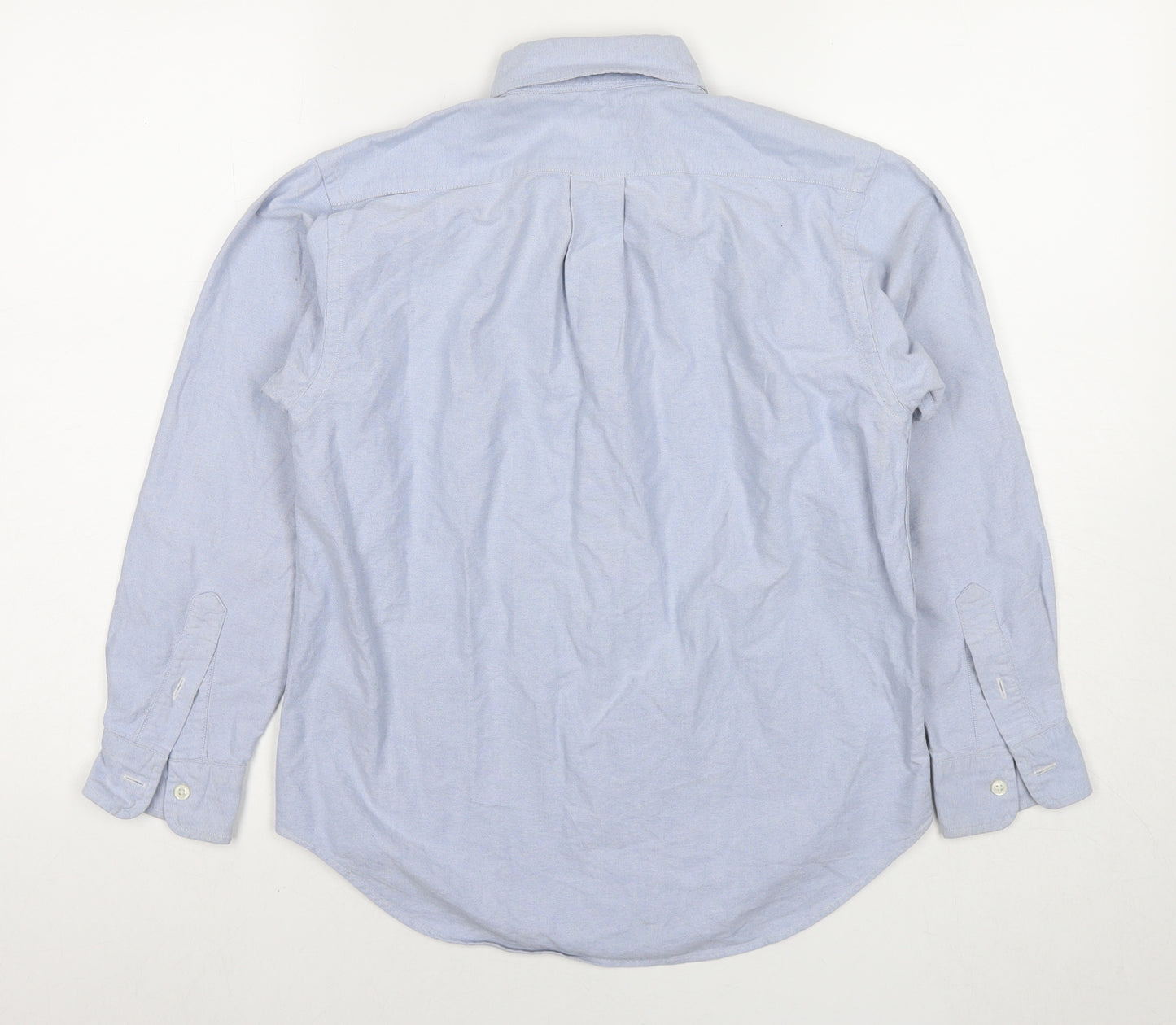 Polo Ralph Lauren Boys Blue Cotton Basic Button-Up Size 12 Years Collared Button