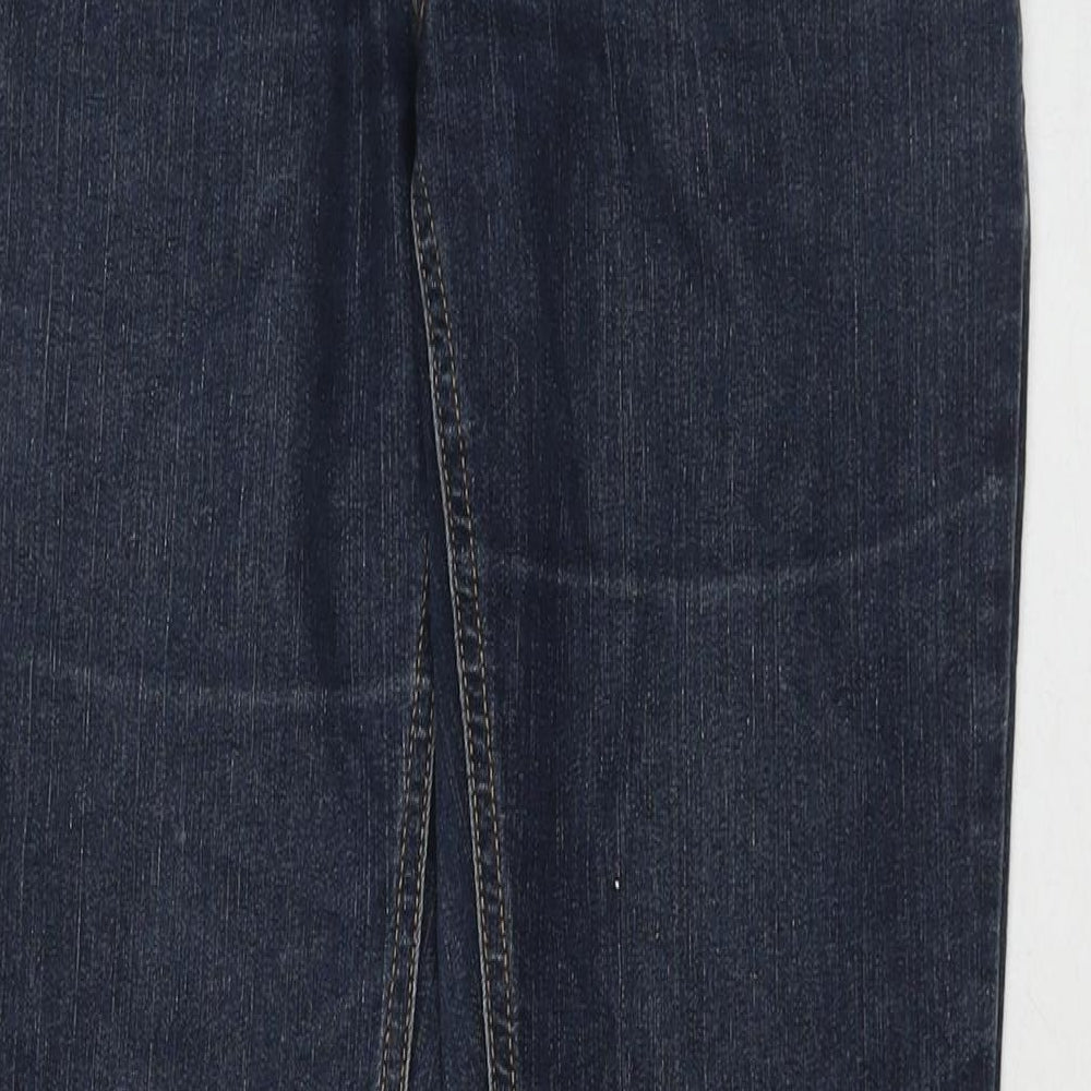 Denim & Co. Womens Blue Cotton Bootcut Jeans Size 10 L30 in Regular Zip