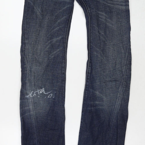 NOLITA Womens Blue Cotton Bootcut Jeans Size 26 in L35 in Regular Zip