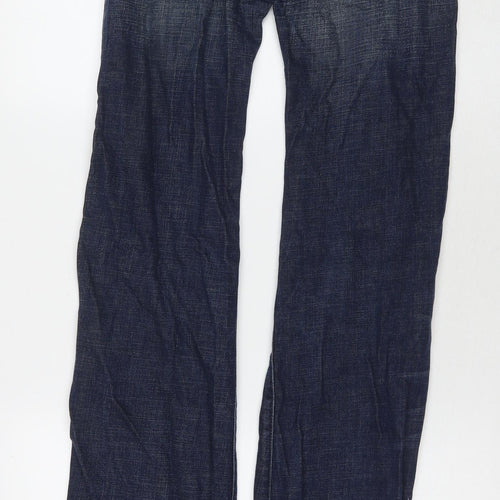 NOLITA Womens Blue Cotton Bootcut Jeans Size 26 in L35 in Regular Zip