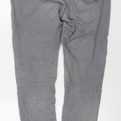 Dorothy Perkins Womens Grey Cotton Jegging Jeans Size 10 L28 in Regular Zip