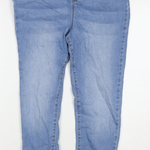 George Womens Blue Cotton Jegging Jeans Size 12 L24 in Regular