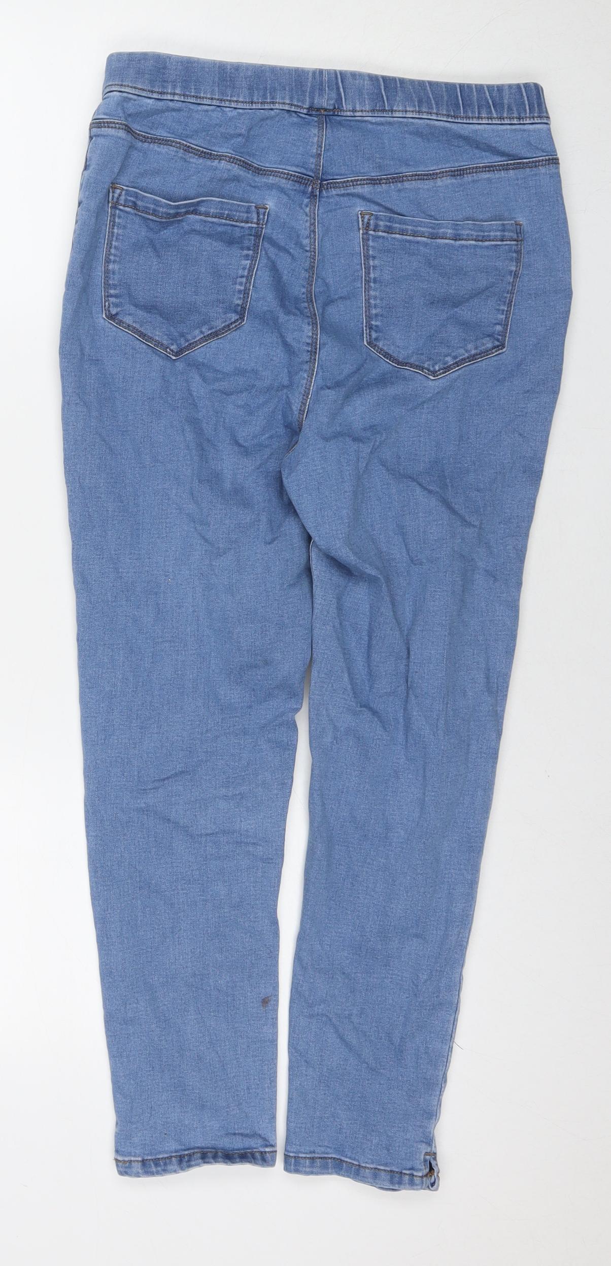 George Womens Blue Cotton Jegging Jeans Size 12 L24 in Regular