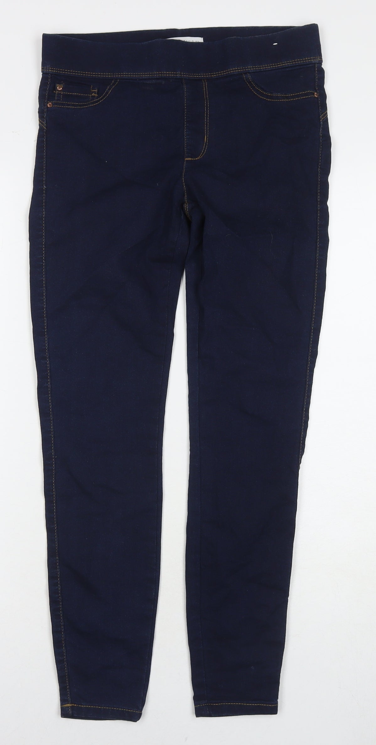 Denim & Co. Womens Blue Cotton Jegging Jeans Size 10 L27 in Regular Zip