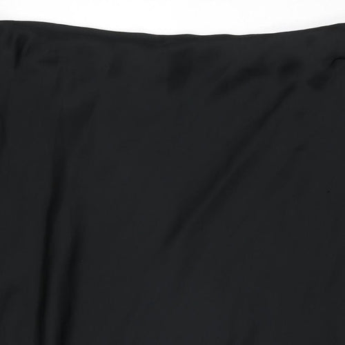 Marks and Spencer Womens Black Polyester Swing Skirt Size 22