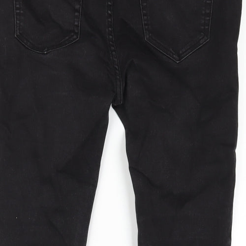 New Look Womens Black Cotton Jegging Jeans Size 10 L24 in Regular