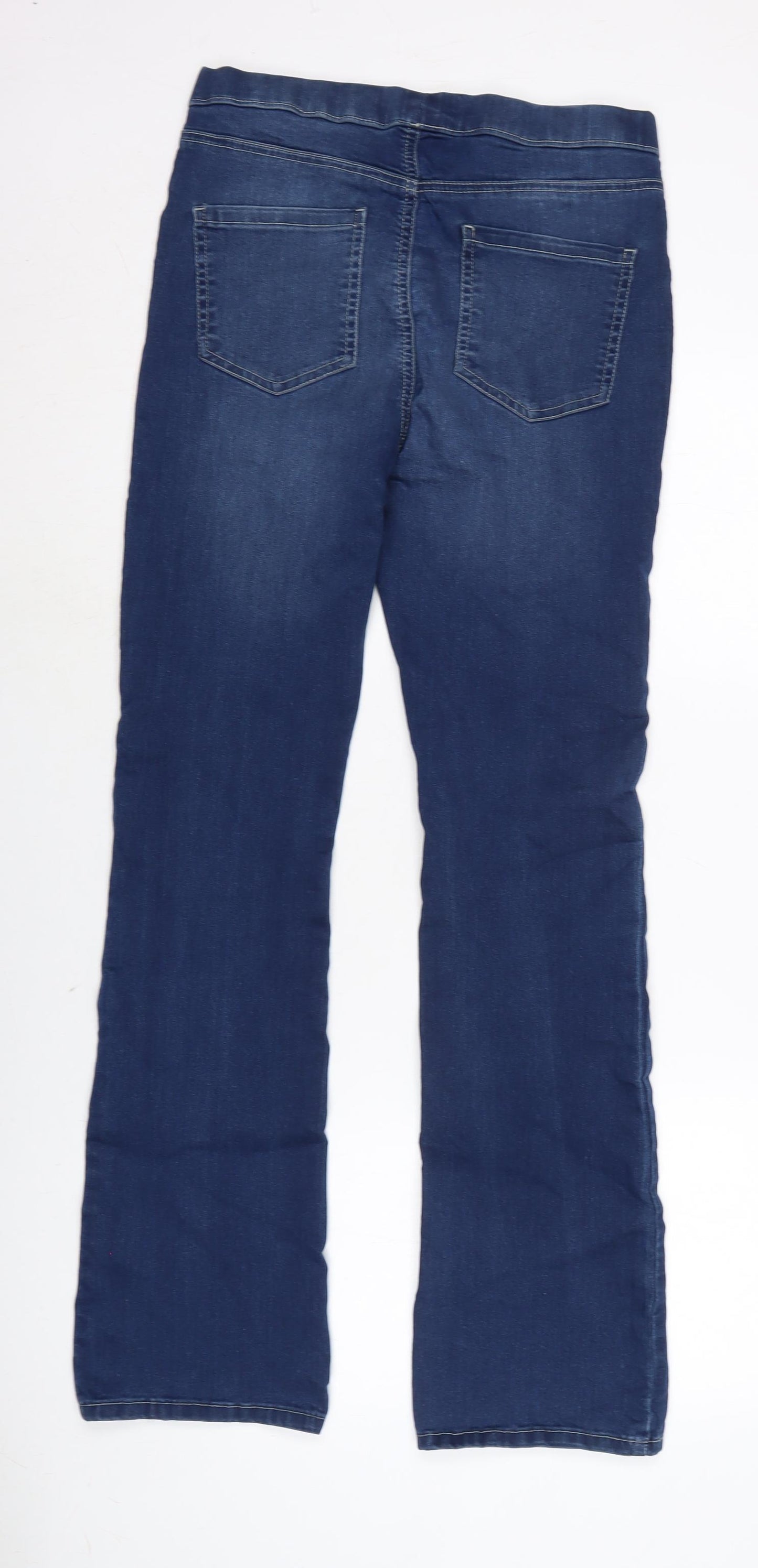 Denim 365 Womens Blue Cotton Blend Jegging Jeans Size 12 L31 in Regular - Bootcut,