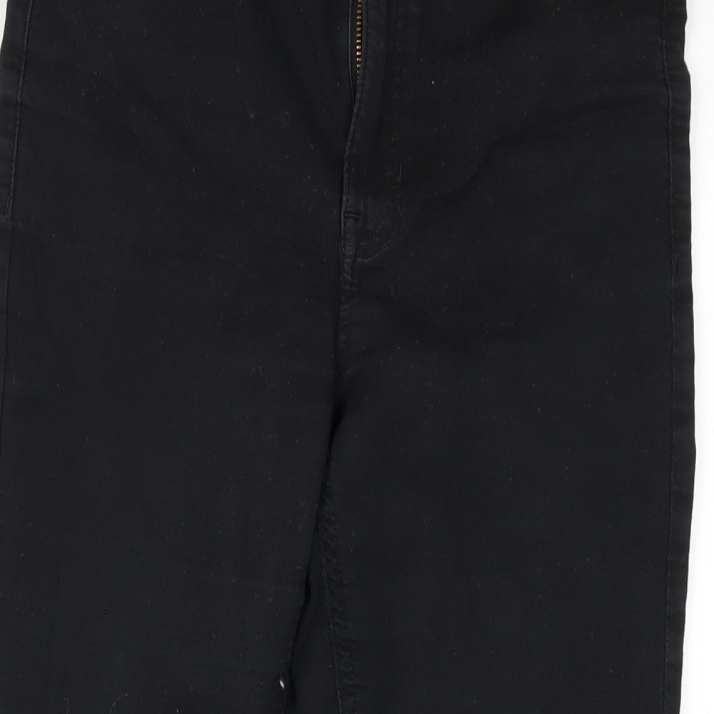 Marks and Spencer Womens Black Cotton Skinny Jeans Size 10 L27 in Regular Zip