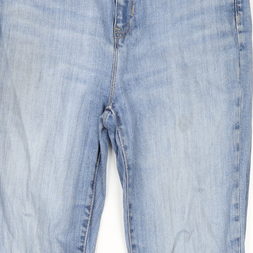 Gap Womens Blue Cotton Skinny Jeans Size 12 L30 in Regular Zip