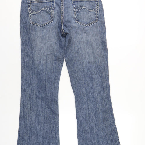 Tokyo Rose Womens Blue Cotton Bootcut Jeans Size 12 L30 in Regular Zip