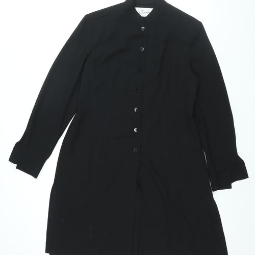 J. Taylor Womens Black Jacket Size M Button - Shoulder Pads