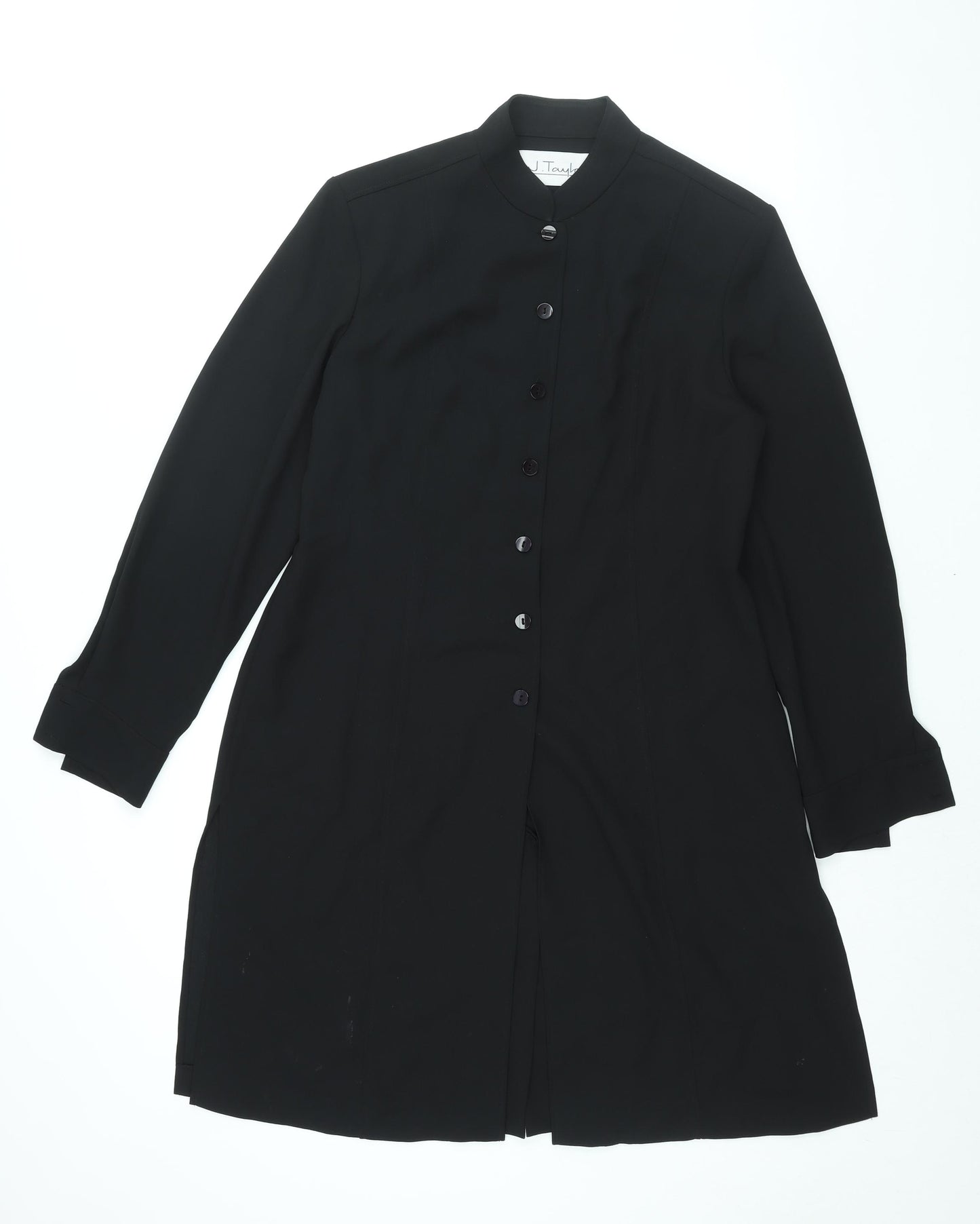 J. Taylor Womens Black Jacket Size M Button - Shoulder Pads