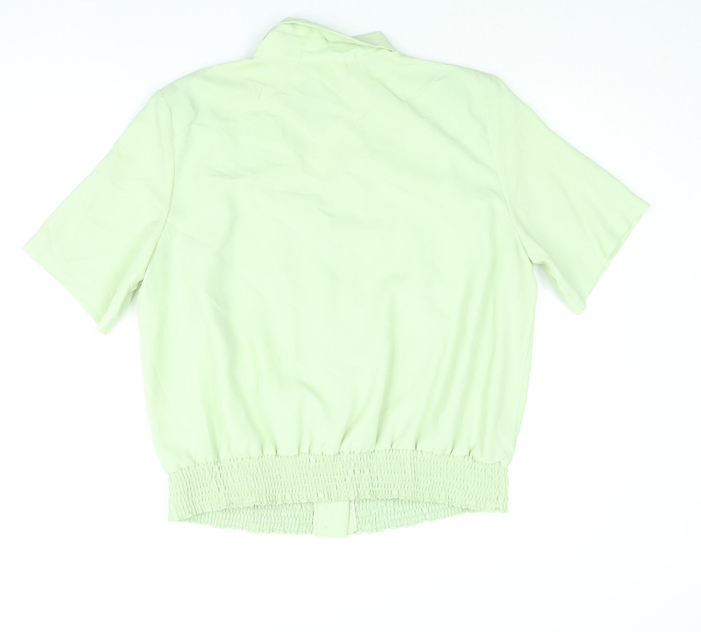 First Avenue Womens Green Polyester Basic Blouse Size 18 Collared - Vintage