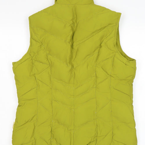 Per Una Womens Green Gilet Waistcoat Size M Zip