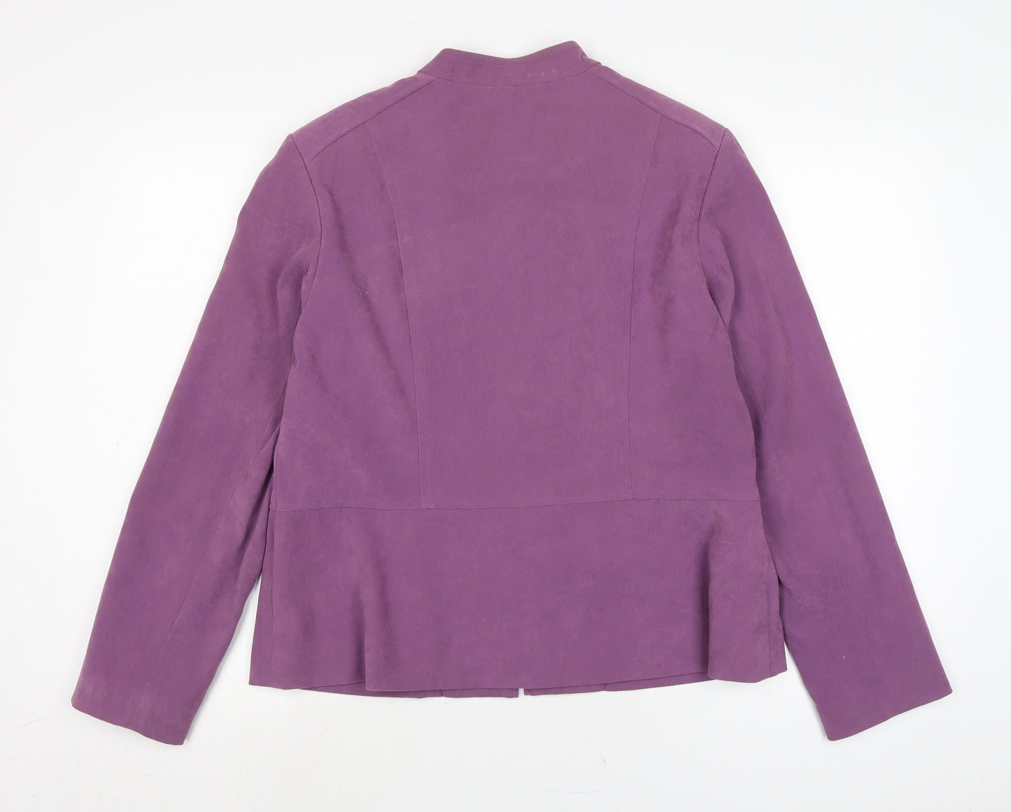 EWM Womens Purple Jacket Size 16 Zip