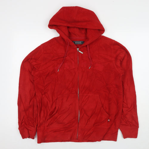 Maine Womens Red Jacket Size 16 Zip