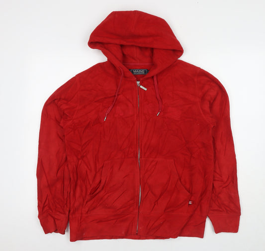 Maine Womens Red Jacket Size 16 Zip