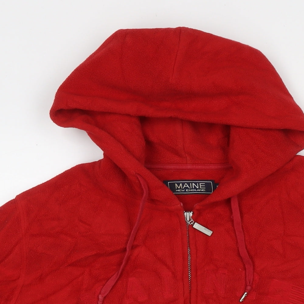 Maine Womens Red Jacket Size 16 Zip