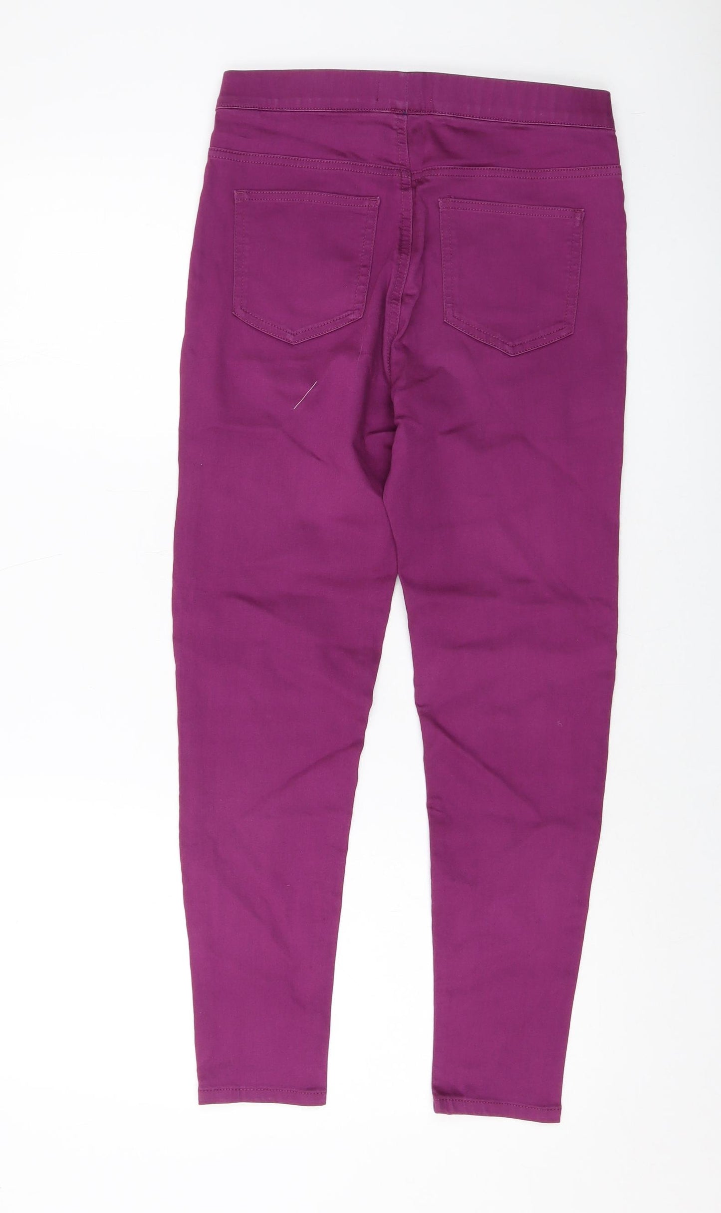 Marks and Spencer Womens Purple Cotton Jegging Jeans Size 10 L26 in Regular