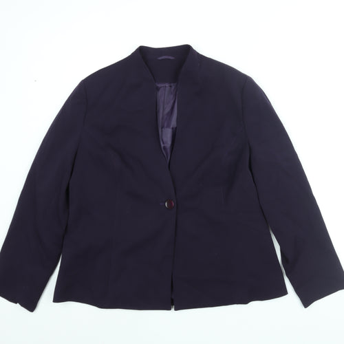 Berkertex Womens Purple Jacket Size 16 Button