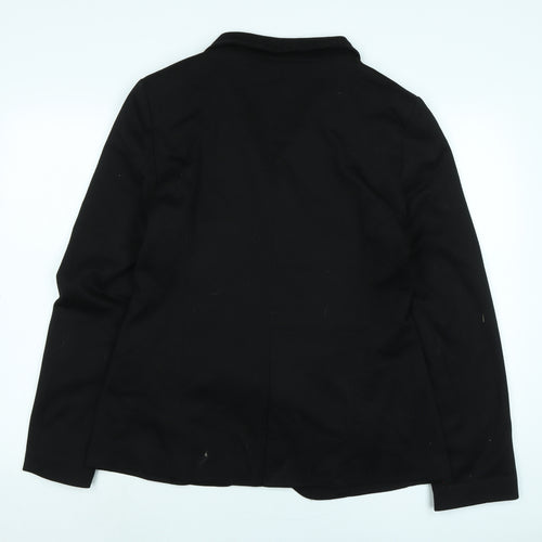 New Look Womens Black Jacket Size 16 Button