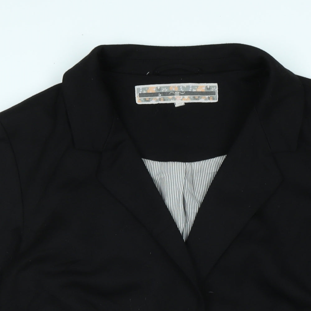 New Look Womens Black Jacket Size 16 Button