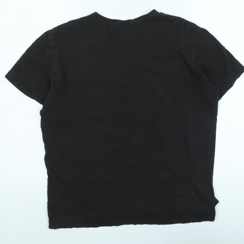 Champion Womens Black Cotton Basic T-Shirt Size S Crew Neck